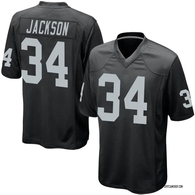 Men's Bo Jackson Las Vegas Raiders Team Color Jersey - Black Game