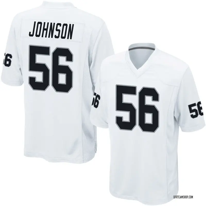 Men's Derrick Johnson Las Vegas Raiders Jersey - White Game