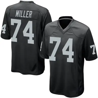 Kolton Miller Las Vegas Raiders Men's Name & Number Logo T-Shirt - Ash