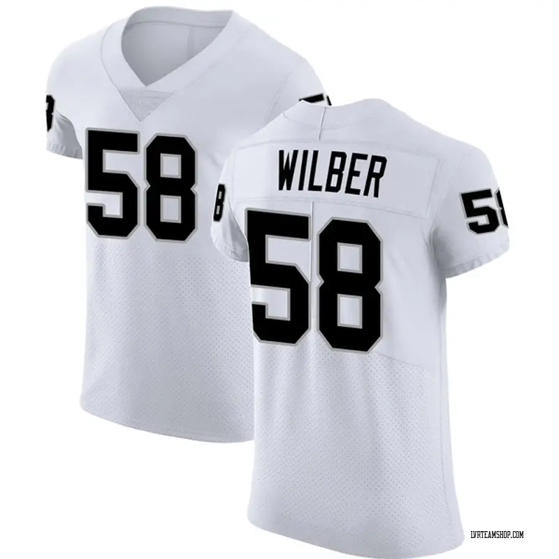 Men's Kyle Wilber Las Vegas Raiders Vapor Untouchable Jersey - White Elite