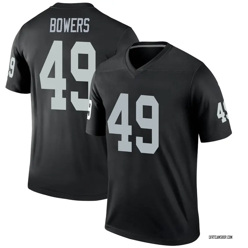 Men's Nick Bowers Las Vegas Raiders Jersey - Black Legend