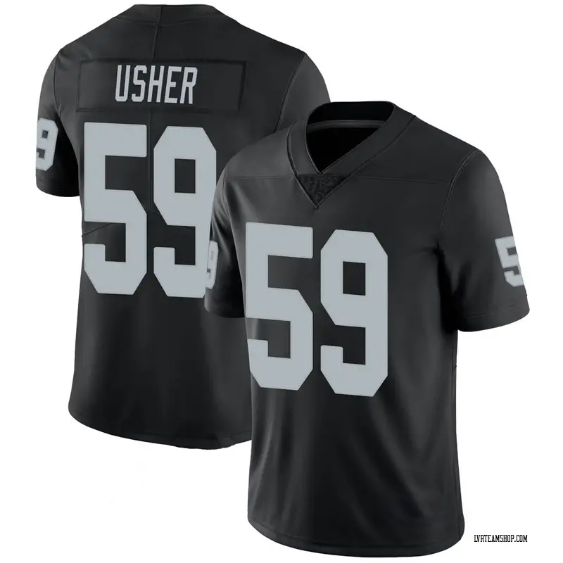 Men's Nick Usher Las Vegas Raiders 100th Vapor Jersey - Black Limited