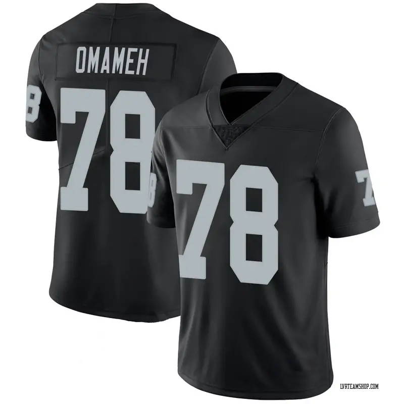 Men's Patrick Omameh Las Vegas Raiders 100th Vapor Jersey - Black Limited