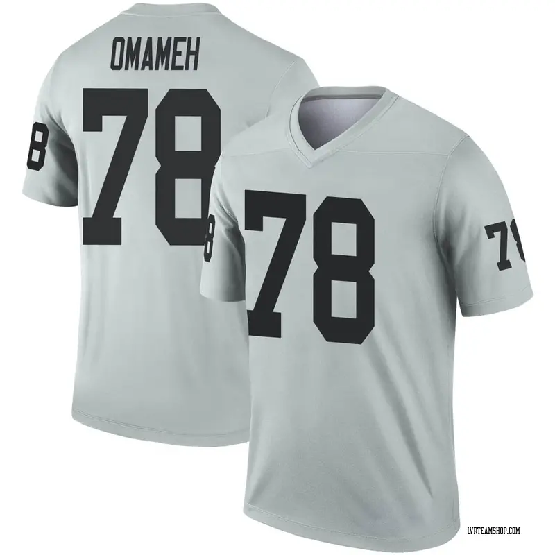 Men's Patrick Omameh Las Vegas Raiders Inverted Silver Jersey - Legend