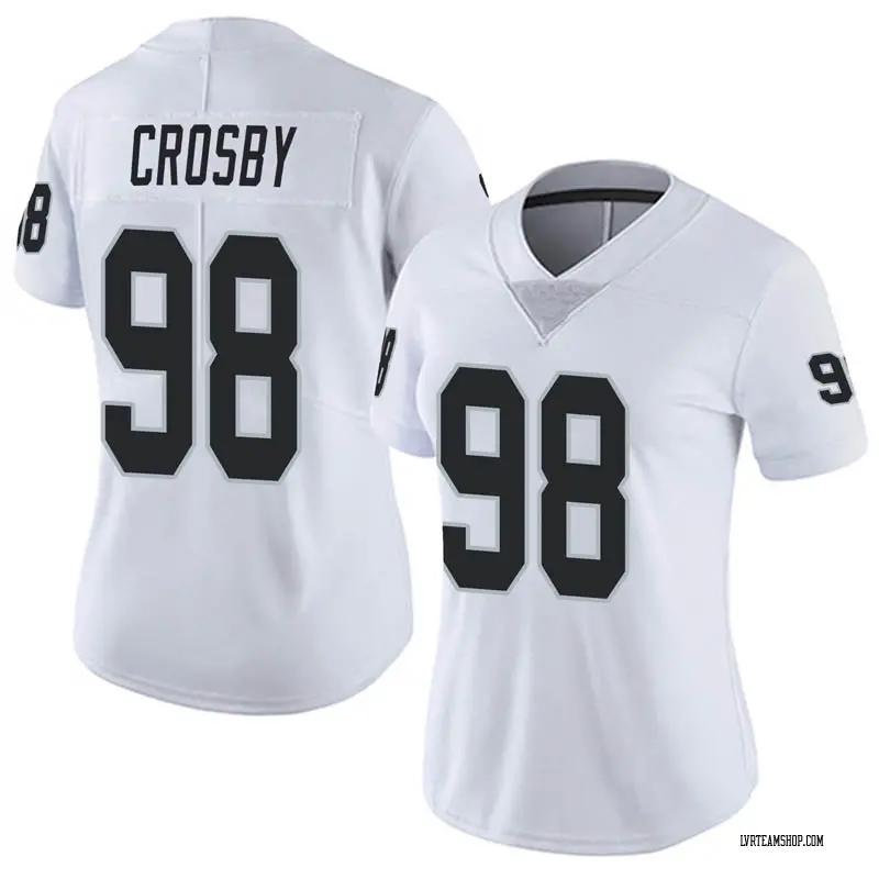 Maxx Crosby Las Vegas Raiders Men's Legend White Color Rush T-Shirt