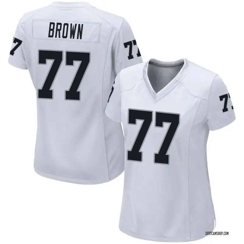 Women's Trent Brown Las Vegas Raiders Jersey - White Game