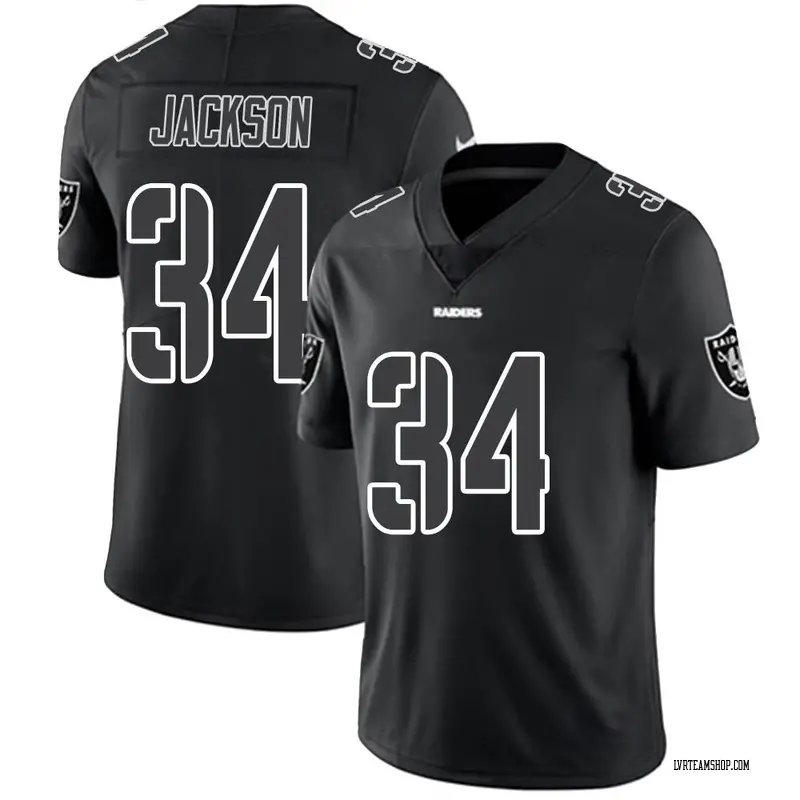 Men's Las Vegas Raiders Bo Jackson Nike Black Retired Player RFLCTV Limited  Jersey