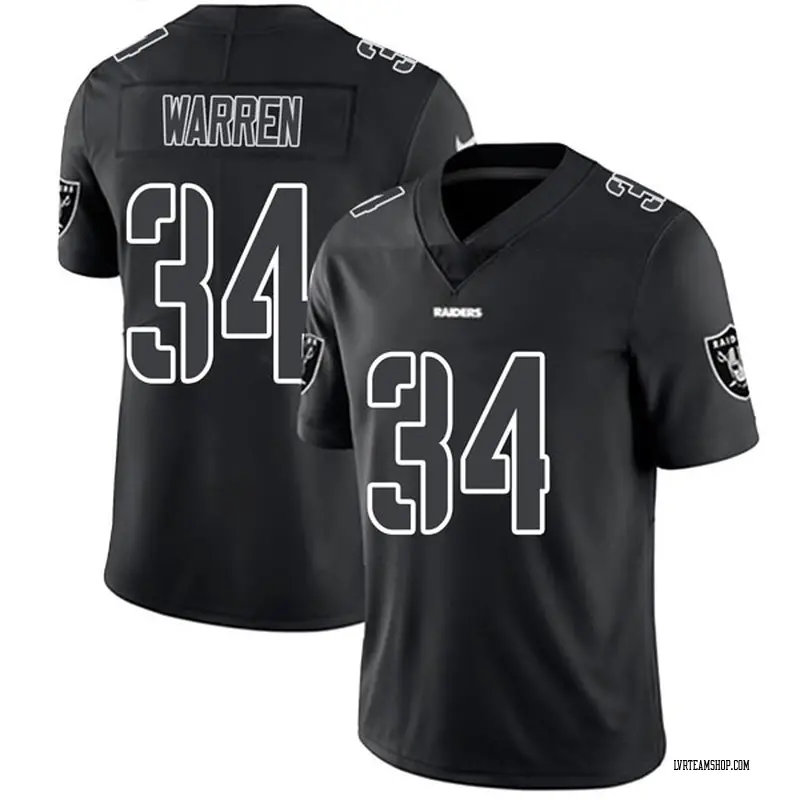 Youth Chris Warren Las Vegas Raiders Jersey - Black Impact Limited