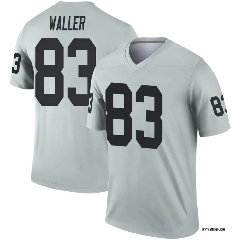 Youth Darren Waller Las Vegas Raiders Inverted Silver Jersey - Legend