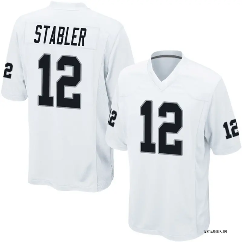 Ken Stabler Las Vegas Raiders Youth Legend White Color Rush T-Shirt