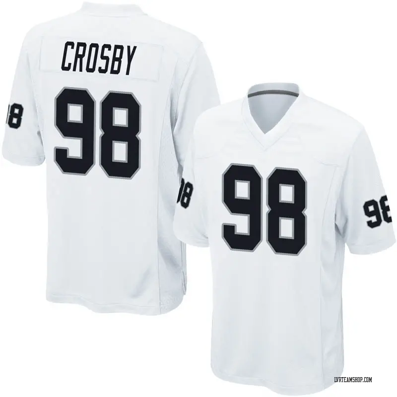 Youth Maxx Crosby Las Vegas Raiders Jersey - White Game