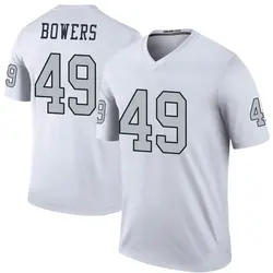 Youth Nick Bowers Las Vegas Raiders Color Rush Jersey - White Legend